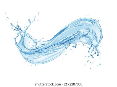 Water,water splash isolated on white background - Shutterstock ID 2192287833