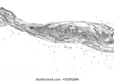 Waterwater Splash Isolated On White Background Stock Photo 476392684 ...