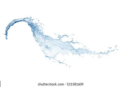 Water,water splash isolated on white background - Shutterstock ID 521581609