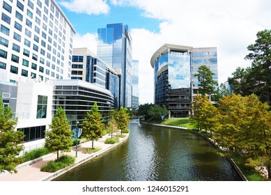 The Waterway at The Woodlands, Texas - Shutterstock ID 1246015291