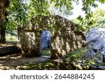 The waterwheel house of the Royal Ice Factory (Real Fabrica do Gelo),  built in 1741 in the Montejunto Mountain (Serra de Montejunto) near Praganca, Cadaval, Portugal