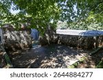 The waterwheel house of the Royal Ice Factory (Real Fabrica do Gelo),  built in 1741 in the Montejunto Mountain (Serra de Montejunto) near Praganca, Cadaval, Portugal