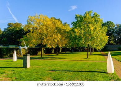 Watford, UK, Sept 2018, Sculptures In The Garden Of The Grove Hotel, Hertfordshire, England