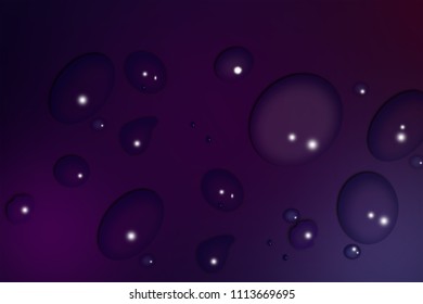 Wather Drop On Purple Background 