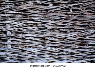 Wattle Fence Wood Background