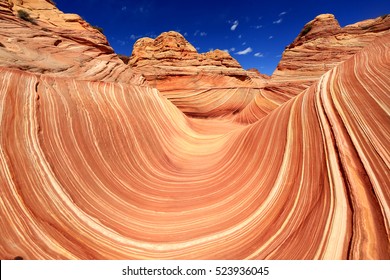 The Wave, Arizona, Canyon Rock Formation. Vermillion Cliffs, Paria Canyon State Park in the United States