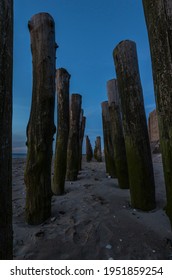 Wave Breakers On The Channel Coast Near Calais.