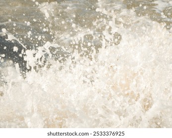 Wave Crashing With Water Droplets in Baku - Powered by Shutterstock