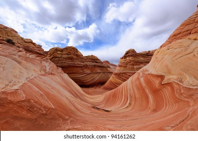 The Wave, Famous Rock Formation In Pariah Canyon