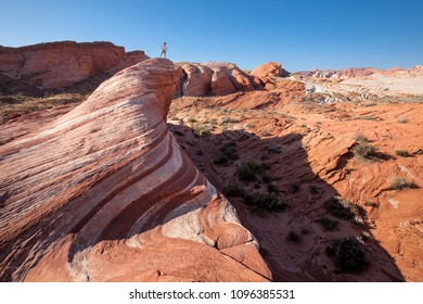 the wave, famous rock formations in the valley of fire, Nevada USA