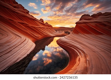 The Wave: Natural Wonder at Arizona-Utah Border - Powered by Shutterstock