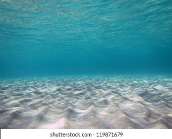 Wave Patterns On The Sandy Sea Floor