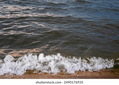 A wave from river splashing