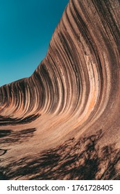 Wave Rock, geological rock formation in Western Australian outback. 350km from Perth, it is a popular destination for tourists and locals. 