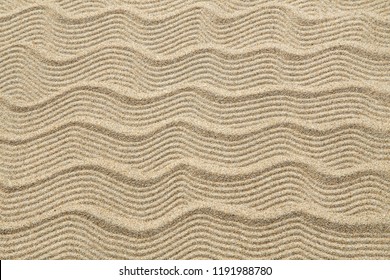 Wave sand pattern texture as background