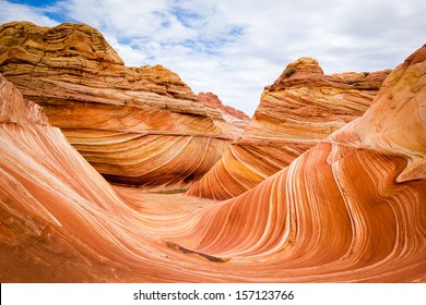 The Wave sandstone, Arizona desert