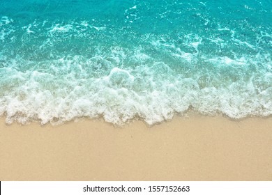 Wave Of The Sea On The Sand Beach