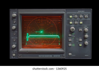 Waveform Monitor - Audio Vector/waveform Monitor Idling - Clipping Path Included