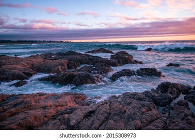 Waves At The Beach In Monterey, CA