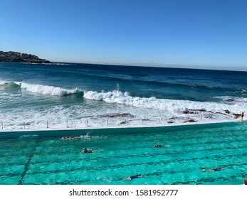 The Waves Beside Bondi Icebergs Pool