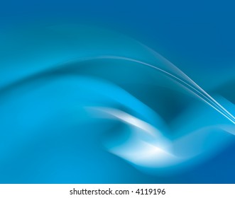 waves in blue