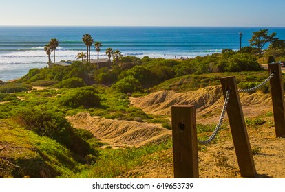 Waves Break At Sunset Cliffs In San Diego