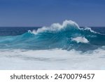 waves breaking on the coast of Gran Canaria