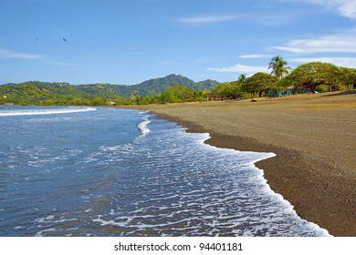 Waves Coming In On The Beach In Guanacaste