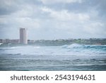 Waves Crashing Along the Coastline of Tumon Bay, Guam