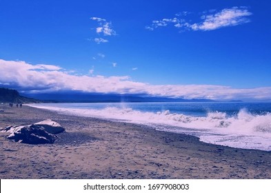 Waves At Dungeness Spit, WA