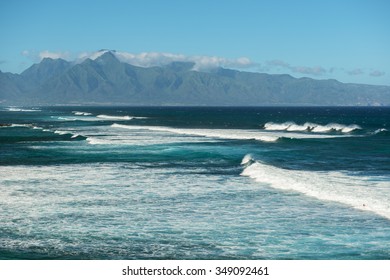 Waves At Hookipa Beach Maui Hawaii