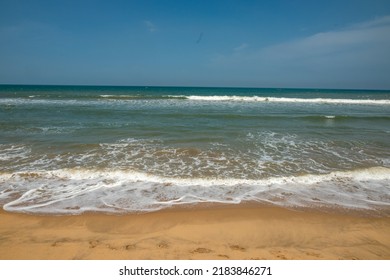 Waves At Marina Beach Chennai