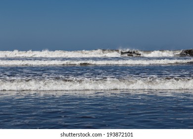 waves on beach