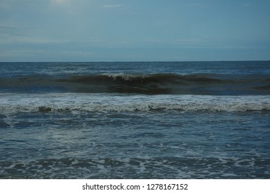 Waves On The Beach At Oak Island, NC 