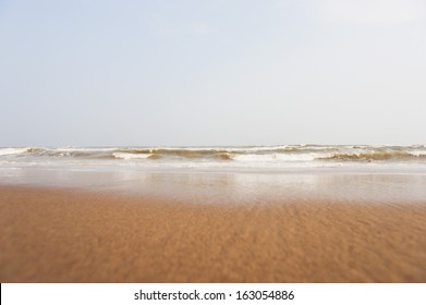 Waves on the beach, Puri, Orissa, India
