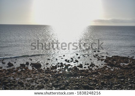 Similar – Grey morning Beach