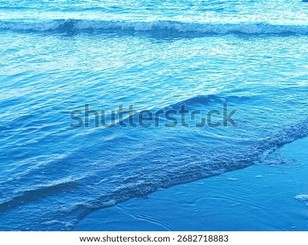 waves on the beach when the tide rises