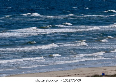 Waves On East Beach, Galveston Texas.