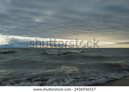 Waves on Lake Huron Ontario Canada