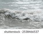 Waves on the Mediterranean Sea in Alicante Province, Costa Blanca, Spain