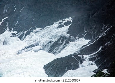 Waves On The Oregon Coast Near Depoe Bay During A Winter Storm