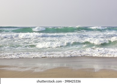 Waves on the shore