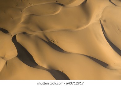 Waves Of Sand Dunes - Aerial View, Sossusvlei, Namibia