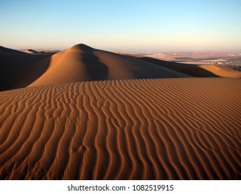 Waves Of Sand In Rub Al Khali Desert In UAE