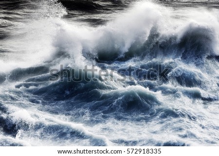 waves in sea ,  atlantic ocean