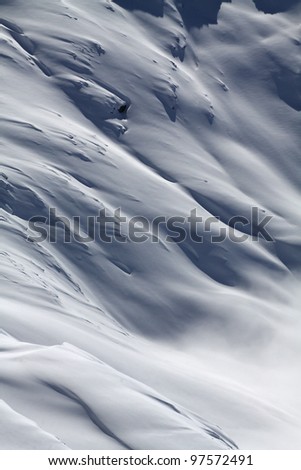 Waves of snow