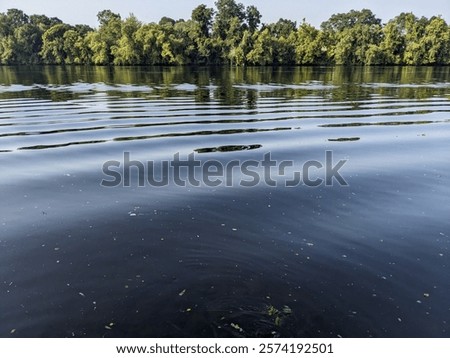 Waves Tidal River Serene Flow