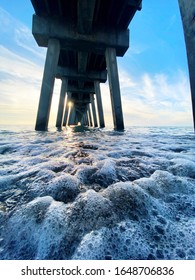 Waves At Venice Beach Fishing Pier