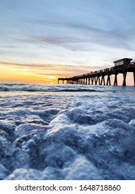 Waves At Venice Beach Fishing Pier