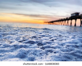 Waves At Venice Beach Fishing Pier